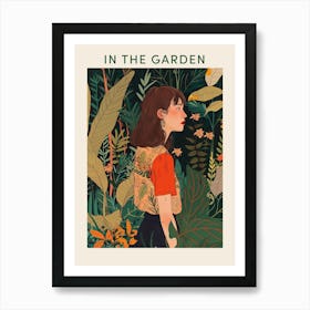 In The Garden Poster Green 9 Art Print