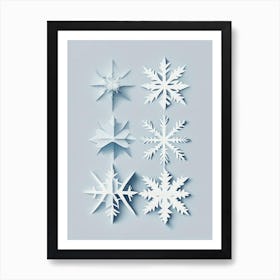 Symmetry, Snowflakes, Simplicity 1 Art Print