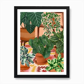 Colourful Plants Art Print