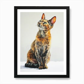 Egyptian Mau Cat Painting 3 Art Print