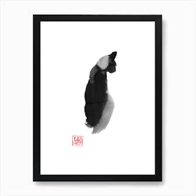 Cat Back Art Print