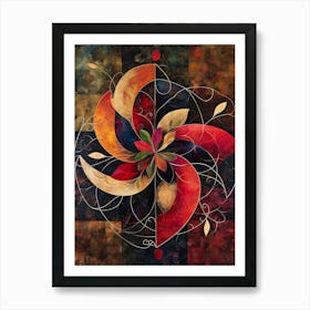 Vivacious Swirl Art Print