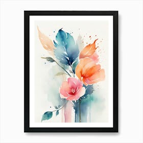 Watercolor Flowers 22 Art Print