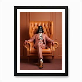 Darth Vader In Wes Anderson Style 34 Art Print