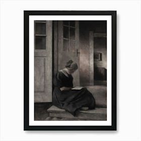 Woman Reading Art Print