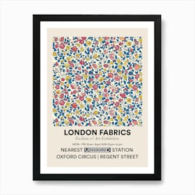 Poster Bloom Burst London Fabrics Floral Pattern 3 Art Print