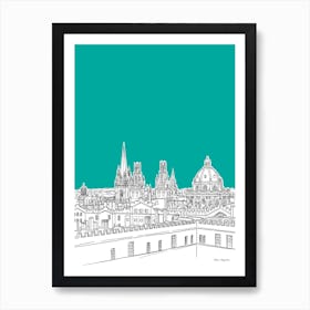 Oxford Skyline Art Print