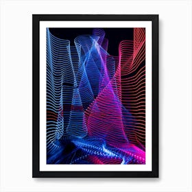 Abstract Light Painting 3 Art Print