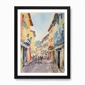 Rimini, Italy Watercolour Streets 1 Art Print