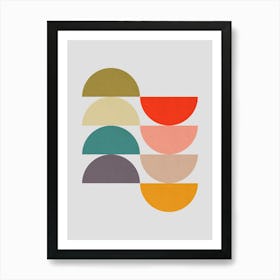 Art of circles in harmony 8 1 Art Print