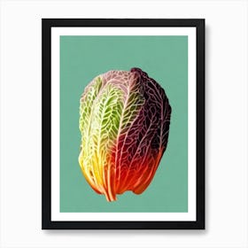 Lettuce 2 Bold Graphic vegetable Art Print