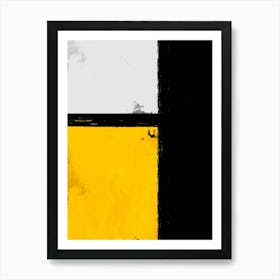Abstract Minimalist Square Yellow Art Print