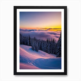 Alyeska Usa Sunrise 2 Skiing Poster Art Print