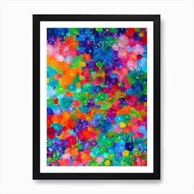 Pocillopora Vibrant Painting Art Print