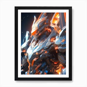 Futuristic Robot 2 Art Print