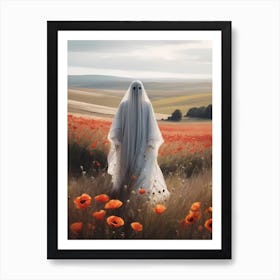 Ghost In The Poppy Fields Painting (26) Art Print