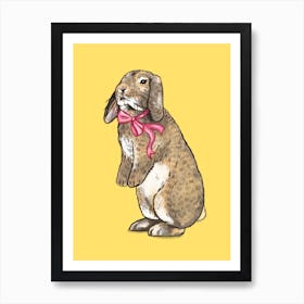 Fancy Bunny Art Print