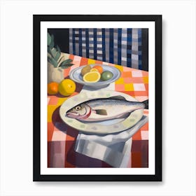 Haddock Still Life Painting Art Print