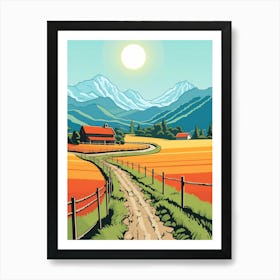 Country Landscape Art Print