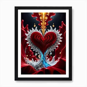 Heart Of Gold 2 Art Print