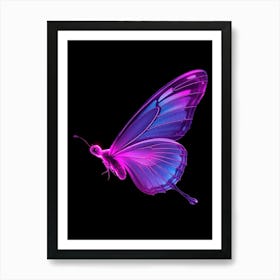 Butterfly In Purple Art Print