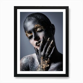 Black And Gold 3 Art Print