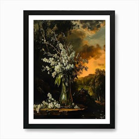 Baroque Floral Still Life Lily Of The Valley 4 Art Print