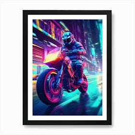 Night Rider 5 Art Print