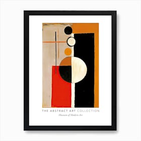 Orange Tones Abstract Painting 2 Exhibition Poster Art Print