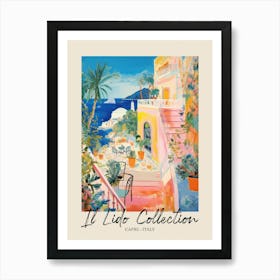 Capri   Italy Il Lido Collection Beach Club Poster 1 Art Print