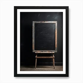 Blackboard Giving The Impression Of Vast Untouched Space Features An Appealing Smudged Texture Th (1) Art Print