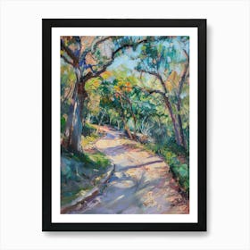 Zilker Metropolitan Park Austin Texas Oil Painting 2 Art Print