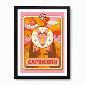 Zodiac Capricorn Art Print