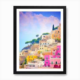 Ravello, Italy Colourful View 2 Art Print