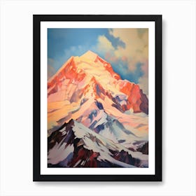 Mount Foraker Usa 2 Mountain Painting Art Print