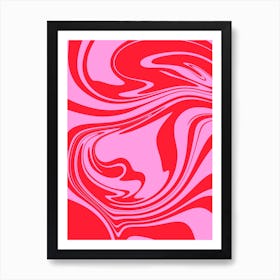 Heart Swirl Art Print