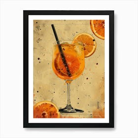 Orange Cocktail 32 Art Print