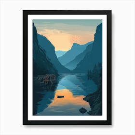 Fjords In Norway 1 Art Print