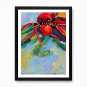 Red Jamaican Crab Matisse Inspired Art Print