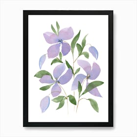Purple Blooms Art Print