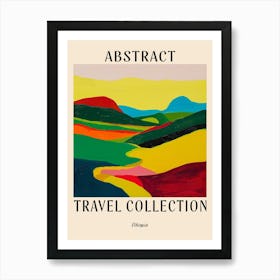 Abstract Travel Collection Poster Ethiopia 3 Art Print
