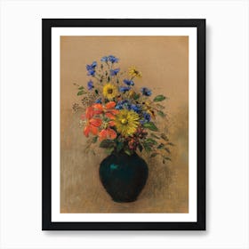 Wildflowers, Odilon Redon Art Print