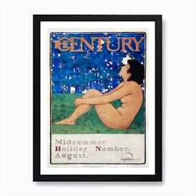 Vintage Naked Lady Art Print