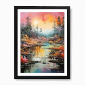 Wetlands Abstract Minimalist 1 Art Print