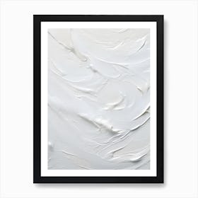 White Paint Texture 4 Art Print