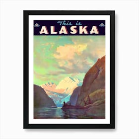 Alaska, Vintage Travel Poster Art Print