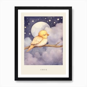 Sleeping Baby Chick 1 Nursery Poster Art Print