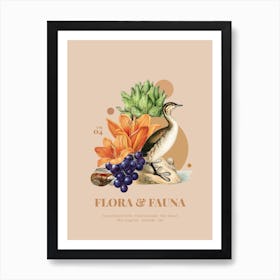Flora & Fauna with Horned Gebe Art Print