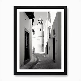 Rabat, Morocco, Spain, Black And White Photography 2 Art Print