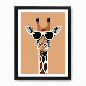 Giraffe With Sunglasses 1 Art Print